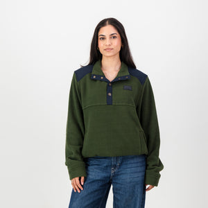 Springboks Fleece Quarter Button Pullover-For Gr