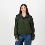 Springboks Fleece Quarter Button Pullover-For Gr