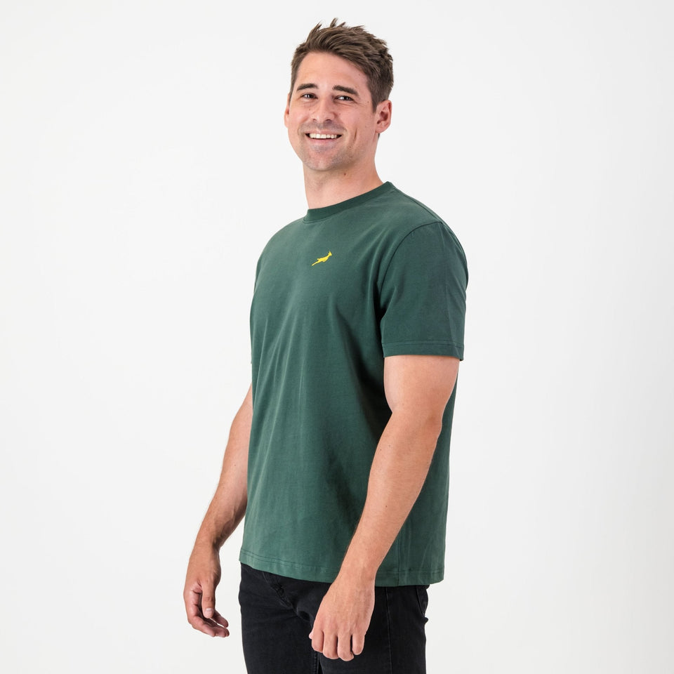 Springboks SML Bok HS Regular Crew Tee - OS Green