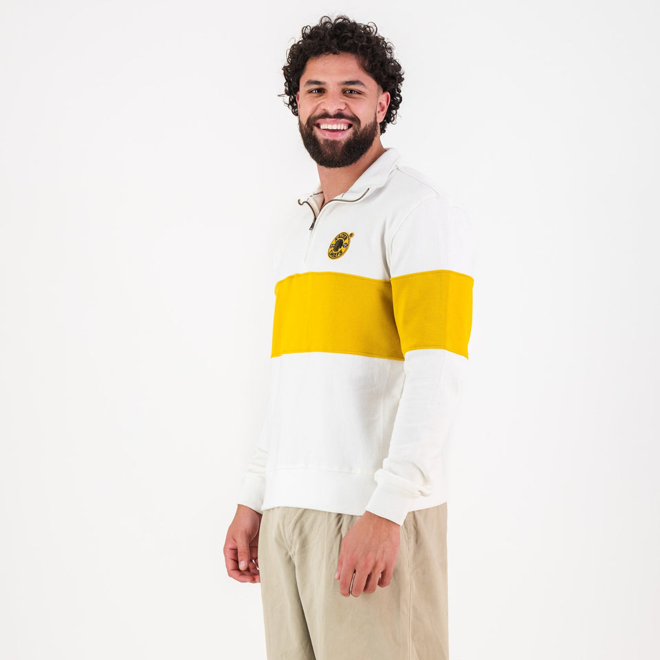 Kaizer Chiefs Hoop Quarter Zip Sweat-Cloud Dancer