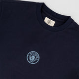 Manchester City Electric Crest Boxy Tee-Navy