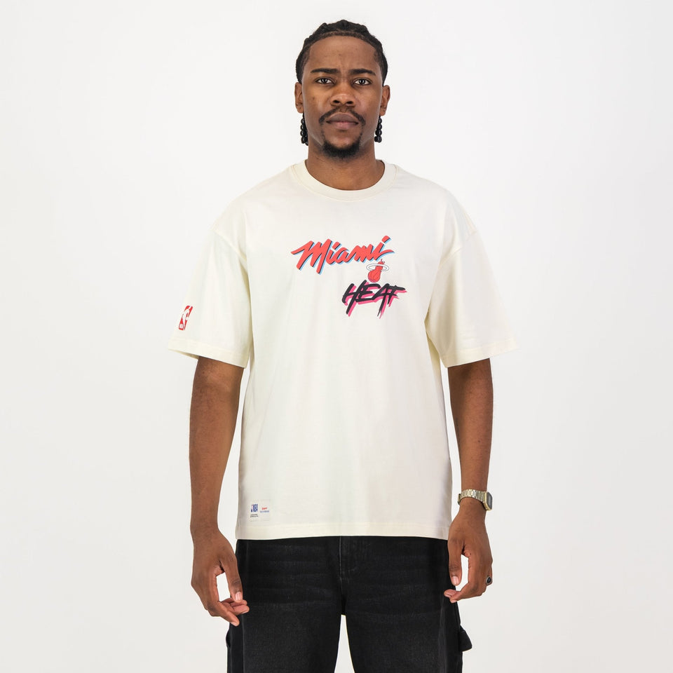 NBA Miami Heat Boxy Tee - Ivory