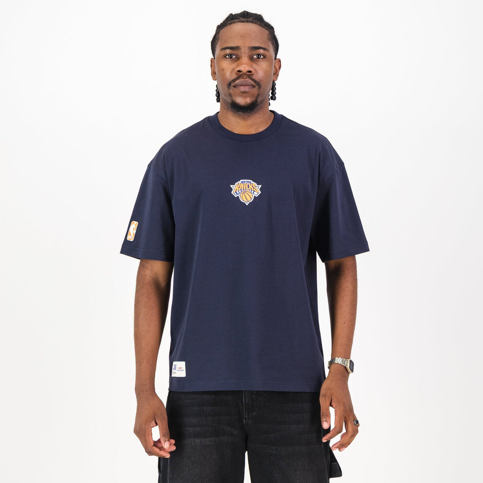 NBA New York Knicks Boxy Tee-Navy