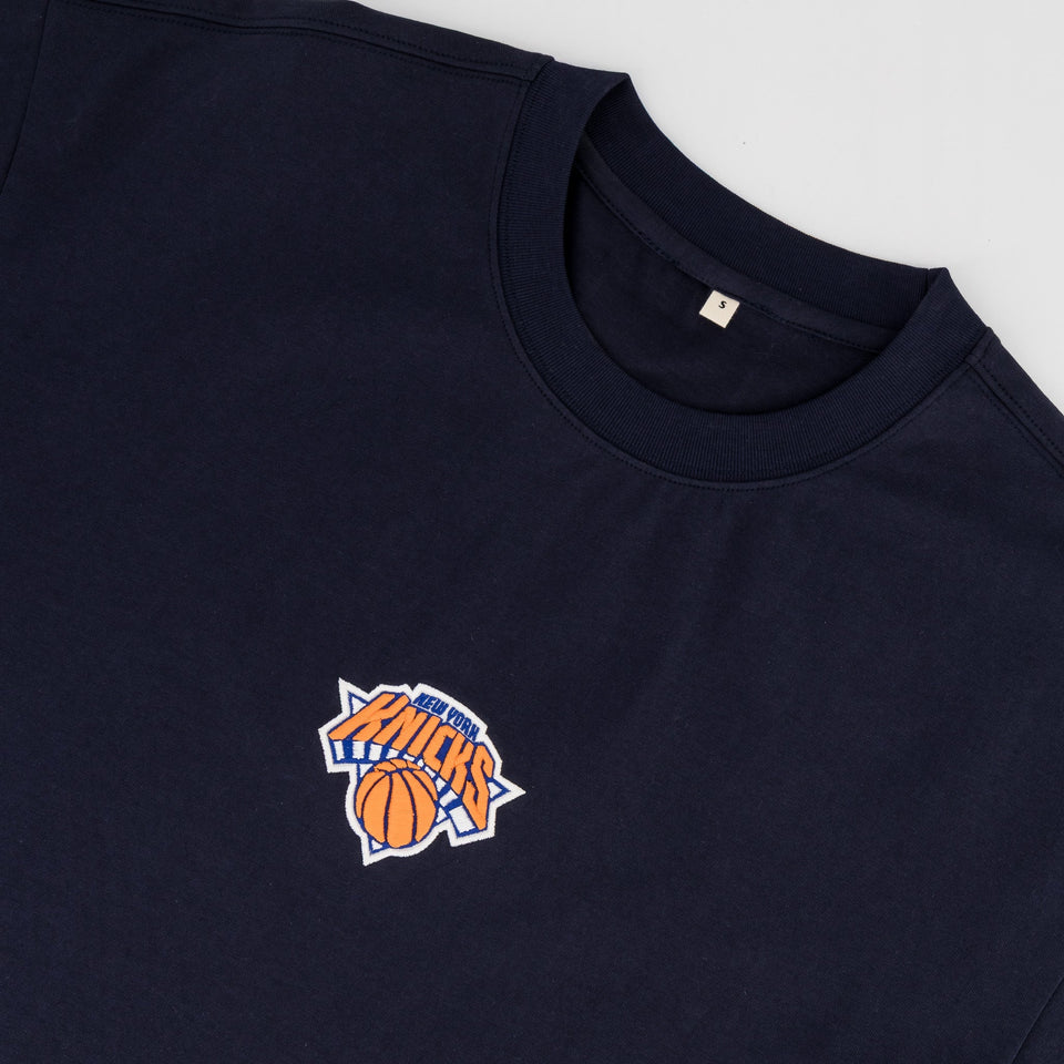 NBA New York Knicks Boxy Tee-Navy