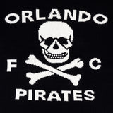 Orlando Pirates Tipped Crew Knit LS Jersey- Black