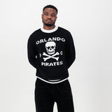 Orlando Pirates Tipped Crew Knit LS Jersey- Black