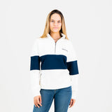 Old School Hoop Quarter Zip Sweat-Navy
