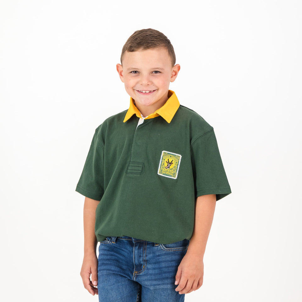 SA Supporters Kids SS Rugby Jersey- OS Green