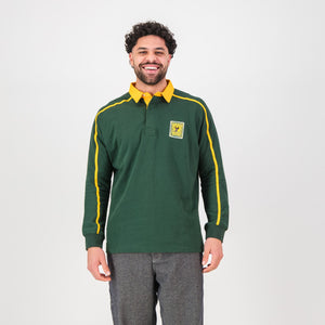 SA Supporters Twill Raglan LS Rugby Jersey-OS Green