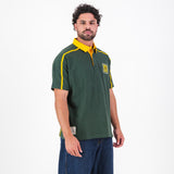 SA Supporters Twill Sleeve SS Rugby Jersey Raglan Green