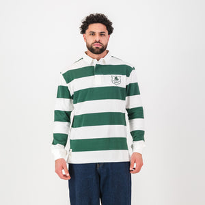 Schools Durban Girls College SA Supporters 8X8 Stripe LS Rugby Jersey-OS Green