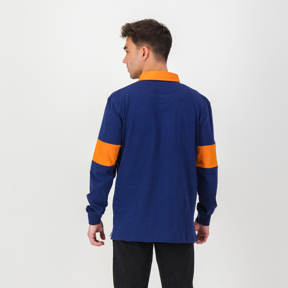 Schools Grey Bloem LS Rugby Jersey-Blue Depth