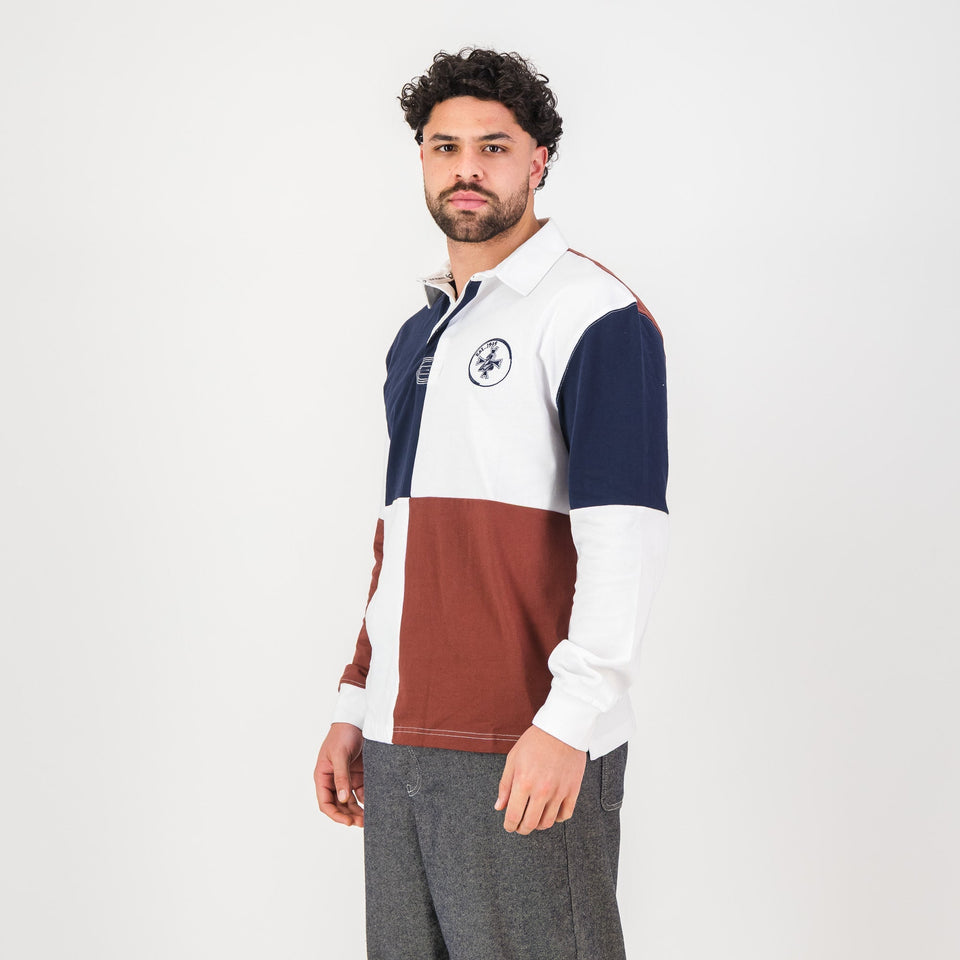 Schools Northwood Quartered LS Rugby Jersey-White