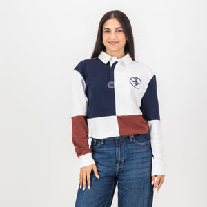 Schools Northwood Quartered LS Rugby Jersey-White