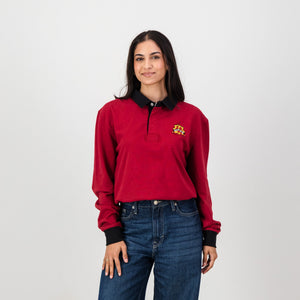 Schools Old Kingwoodian LS Rugby Jersey-Rio Red