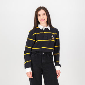 Schools Queens College YD LS Rugby Jersey-Black