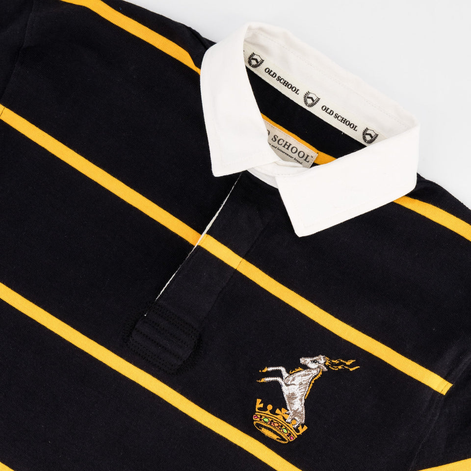 Schools Queens College YD LS Rugby Jersey-Black