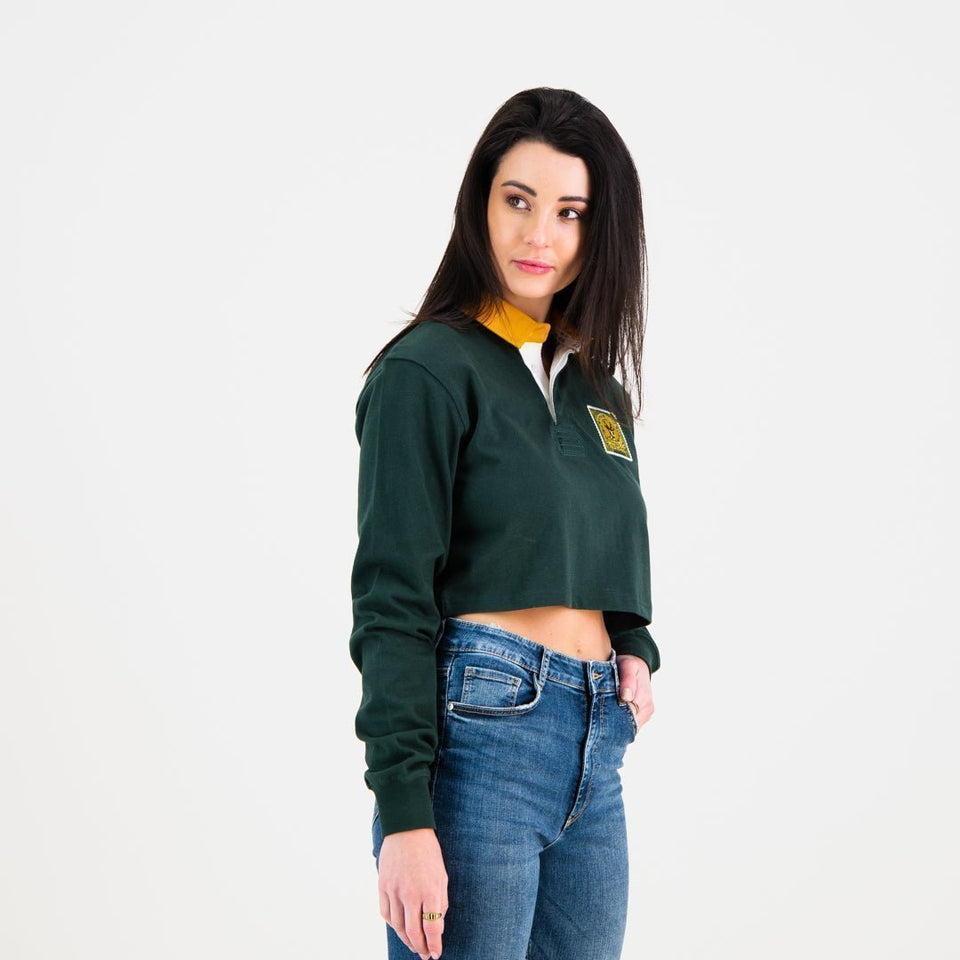 SA Supporters Classic Crop Rugby Jersey-OS Green