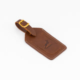 Springboks Leather Luggage Tag - Brown