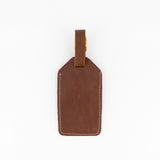 Springboks Leather Luggage Tag - Brown