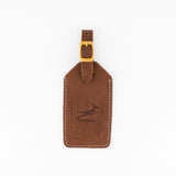 Springboks Leather Luggage Tag - Brown