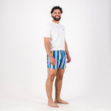 Springboks Candy Stripe SB Print Swim Shorts - Skyway