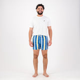 Springboks Candy Stripe SB Print Swim Shorts - Skyway