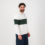 Springboks Classic Hoop Quarter Zip - Cloud Dancer