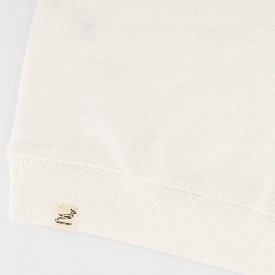 Springboks Classic Hoop Quarter Zip - Cloud Dancer