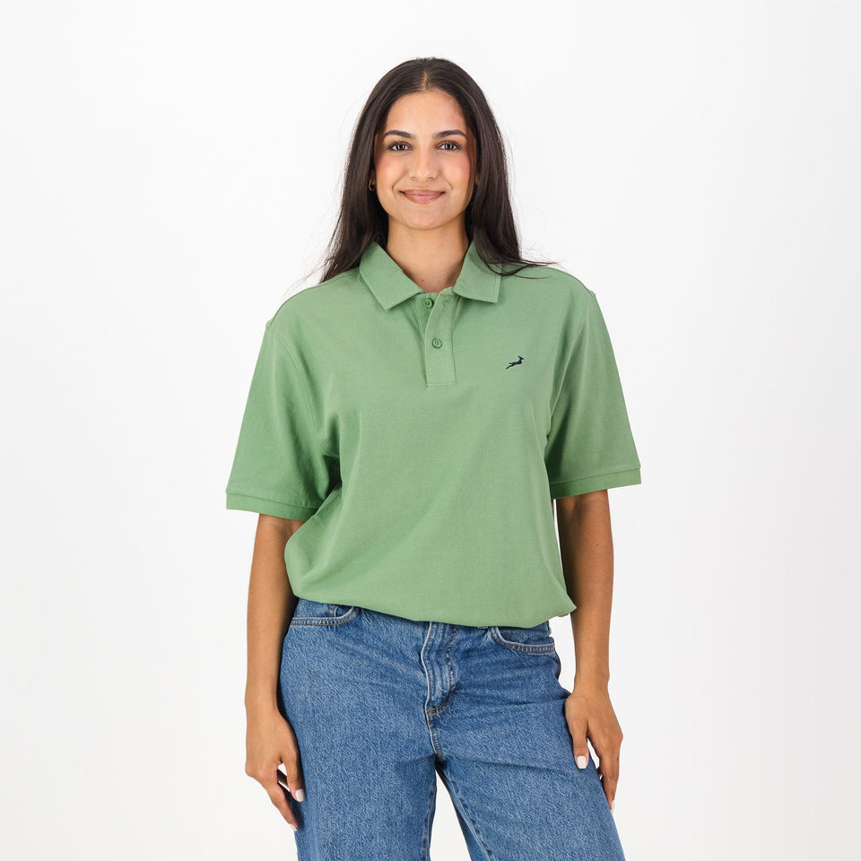 Springboks Contrast Embroidery Polo-Kashmir