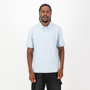 Springboks Contrast Embroidery Polo- Skyway
