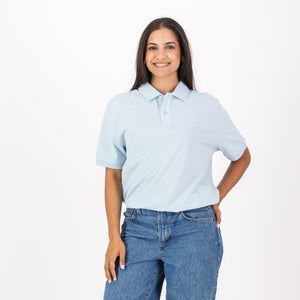 Springboks Contrast Embroidery Polo- Skyway