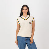 Springboks Crochet Vest Knit - Ivory