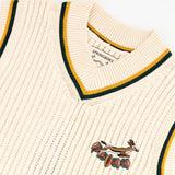 Springboks Crochet Vest Knit - Ivory