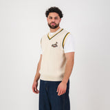 Springboks Crochet Vest Knit - Ivory