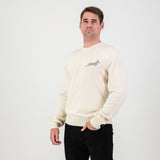 Springboks Faded Bok Crew Neck Knit - Ivory
