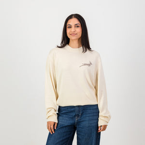 Springboks Faded Bok Crew Neck Knit - Ivory