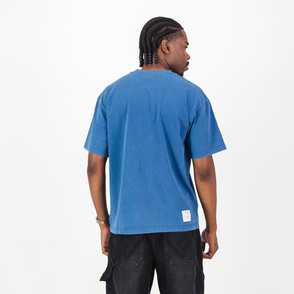 Springboks Four Wins Acid Wash Boxy Crew Tee-Skyway