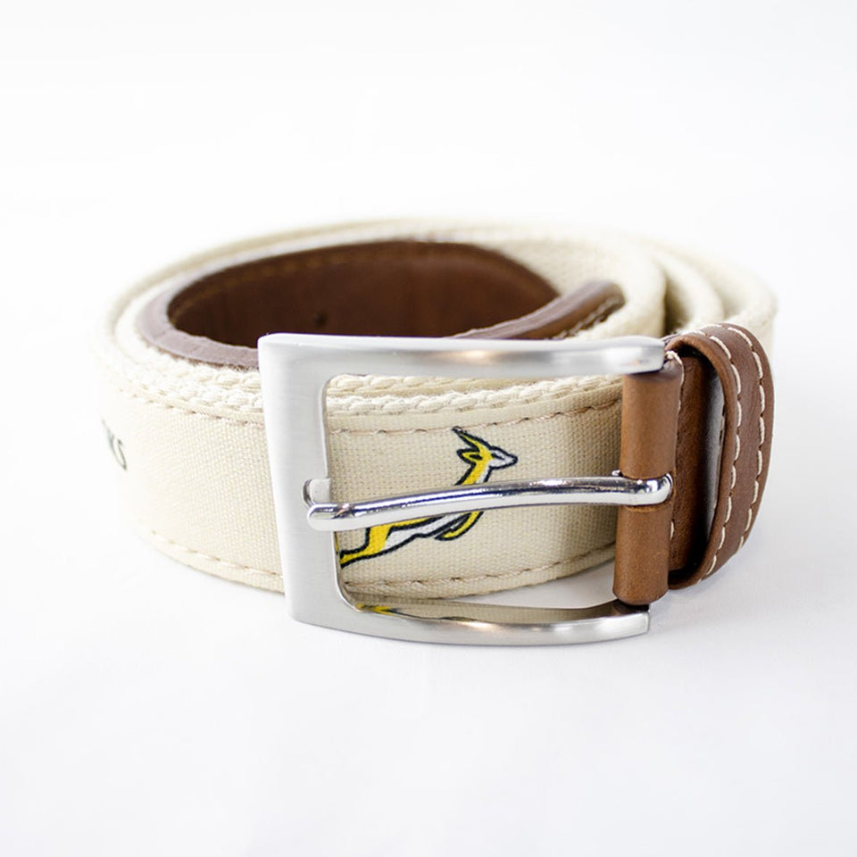 Springboks Golf Belt-Ivory
