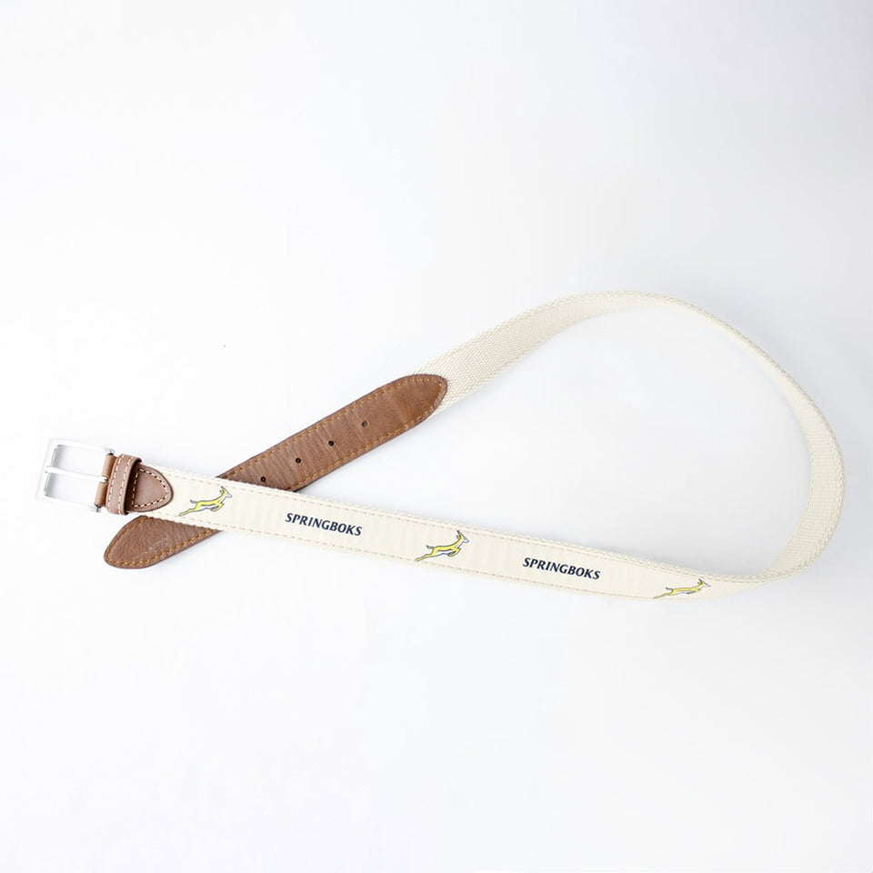 Springboks Golf Belt-Ivory