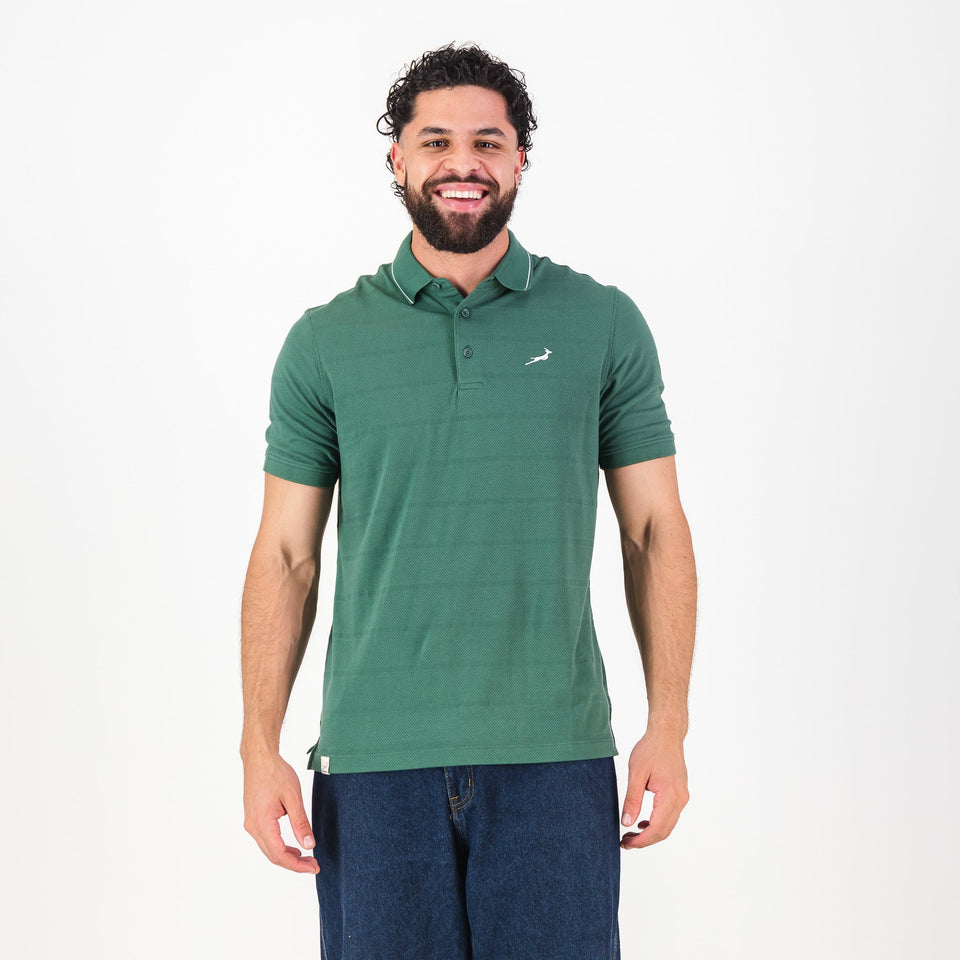 Springboks Golf SS Polo - OS Green
