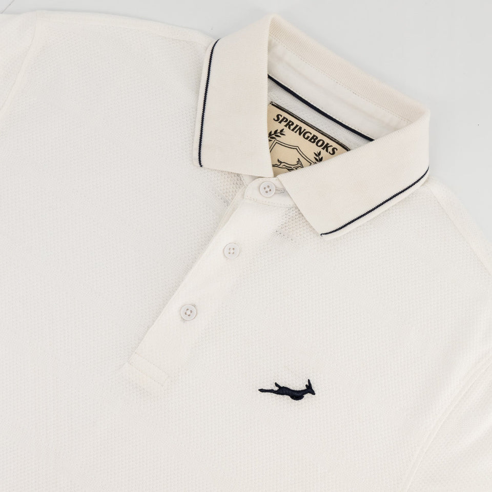 Springboks Golf SS Polo - White