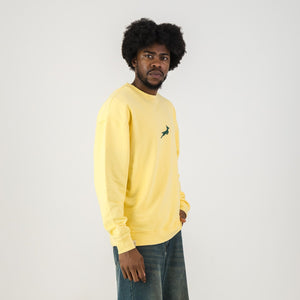 Springboks HS Middle Logo Crew Sweat - Sunshine