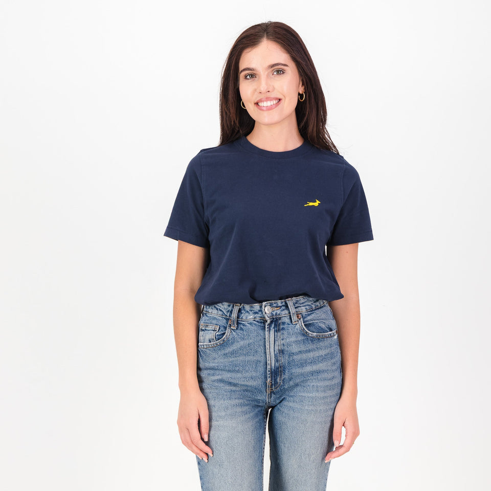 Springboks HS Sml Logo L Crew Tee-Navy