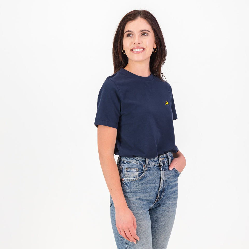 Springboks HS Sml Logo L Crew Tee-Navy