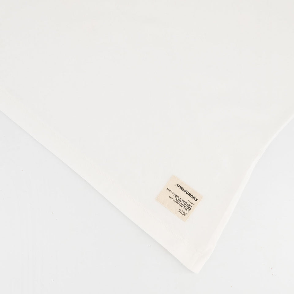Springboks HS Sml Logo L Crew Tee-White