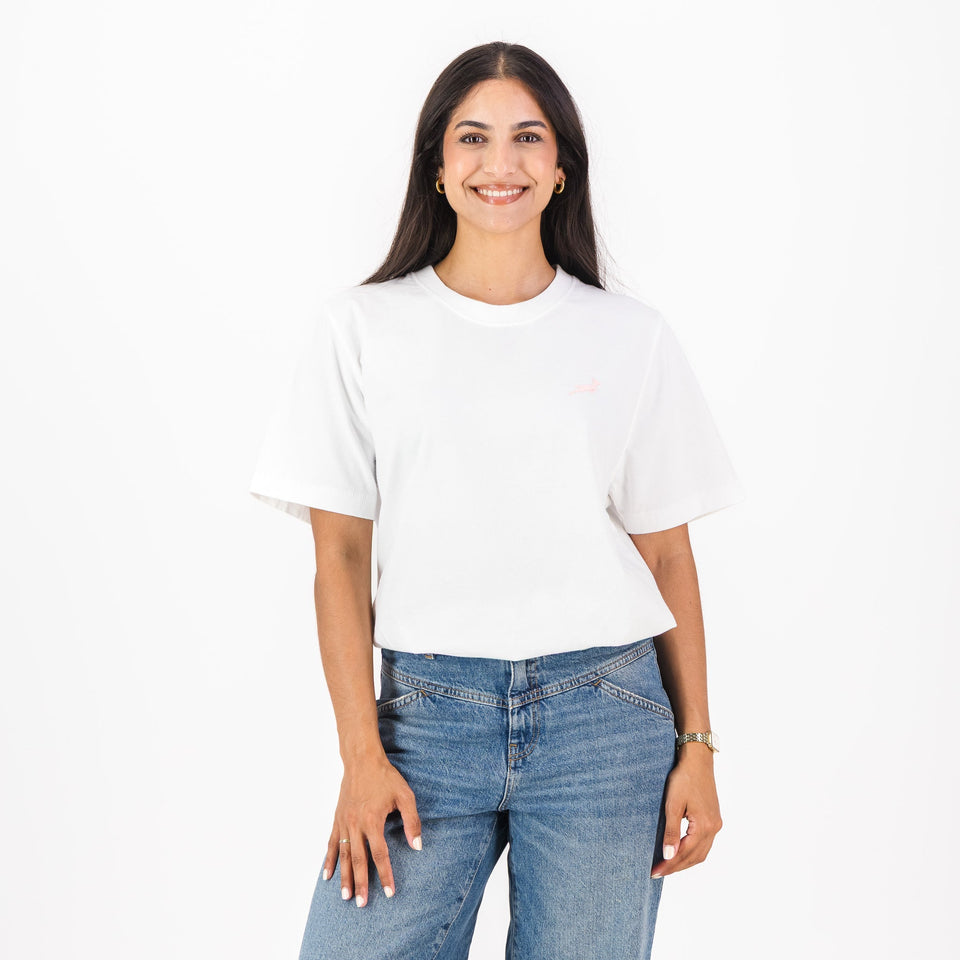 Springboks HS Sml Logo L Crew Tee-White