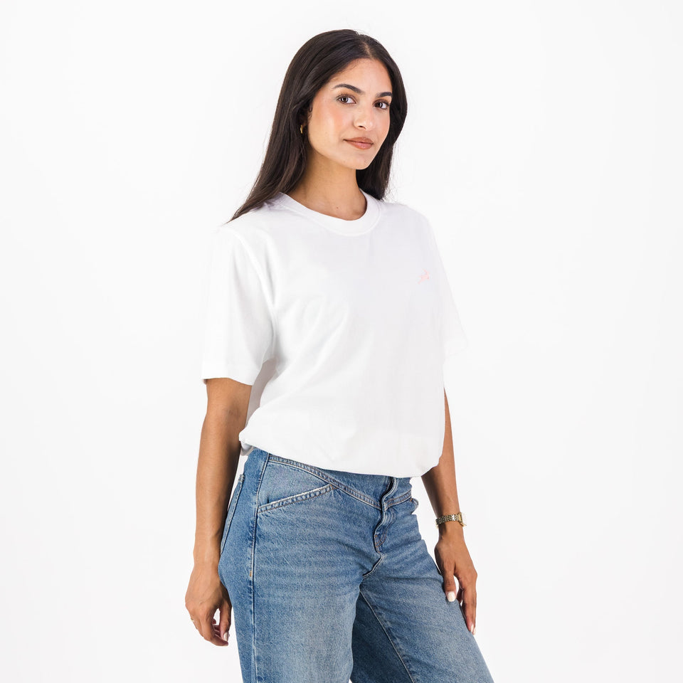 Springboks HS Sml Logo L Crew Tee-White