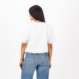 Springboks HS Sml Logo L Crew Tee-White