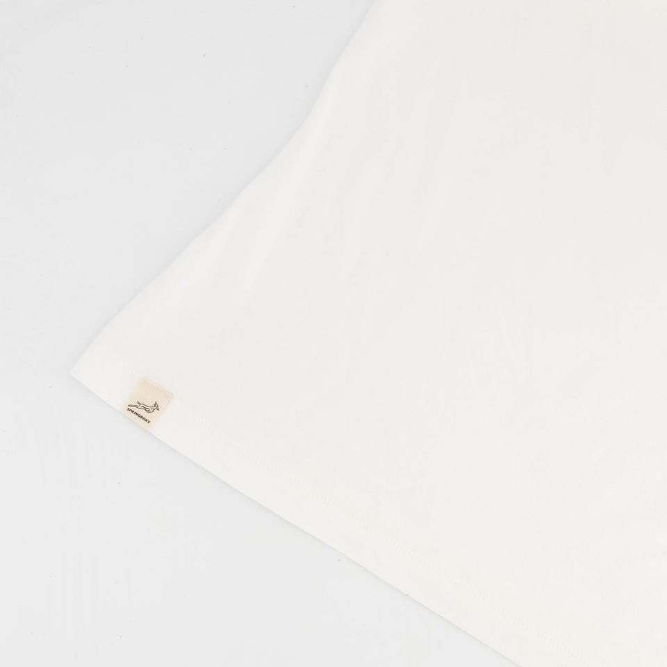 Springboks HS Sml Logo L Crew Tee-White